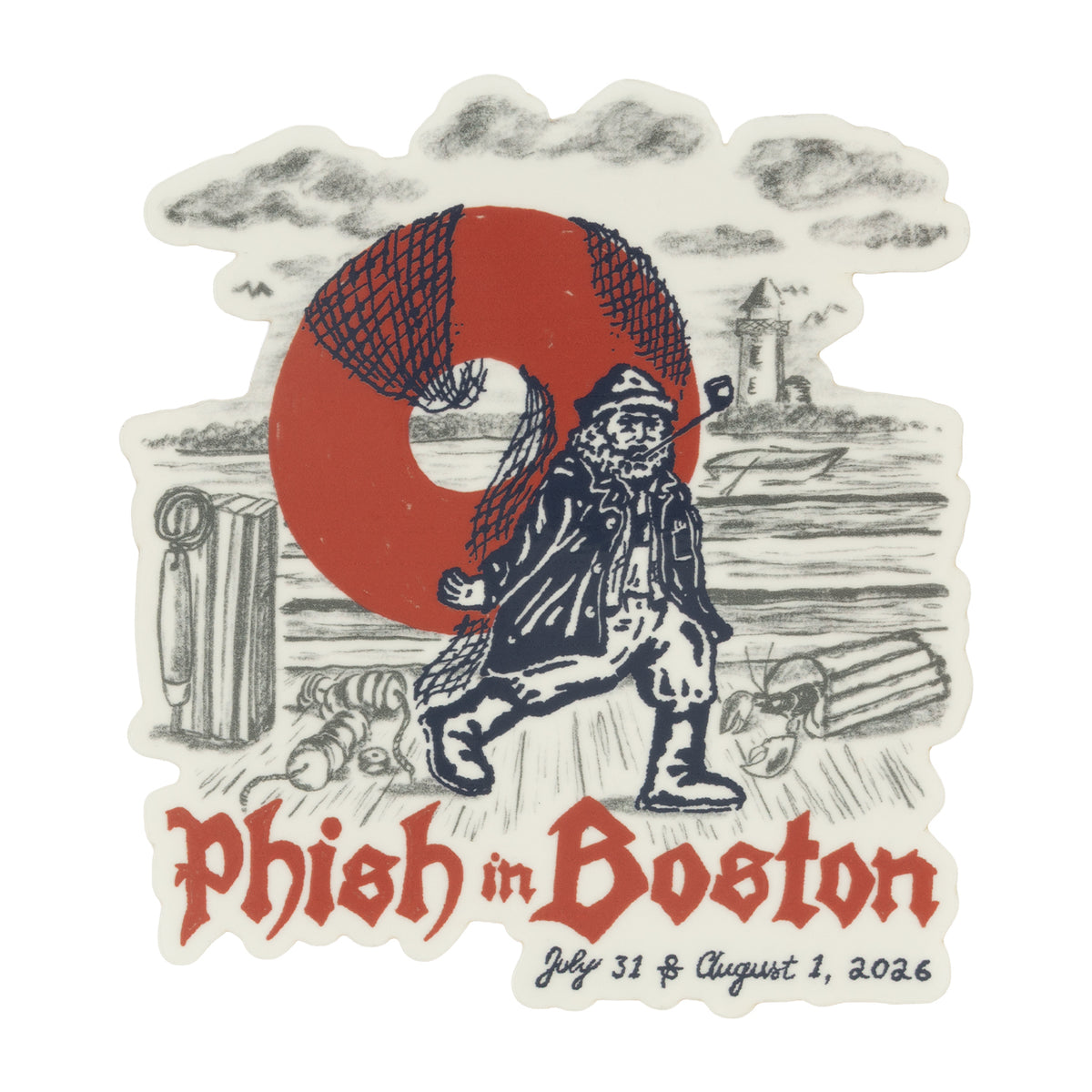 Gordon Fishmerman Boston Sticker