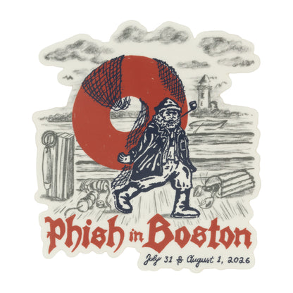 Gordon Fishmerman Boston Sticker