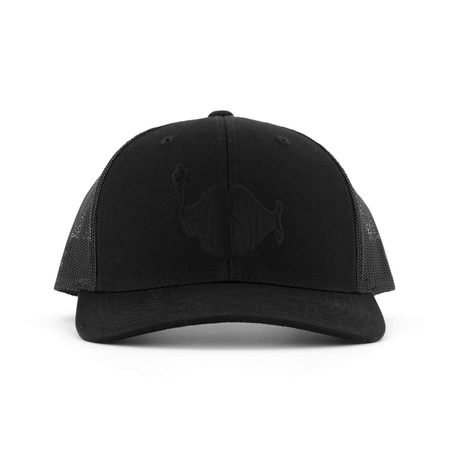 Stealth Logo Hat on Black