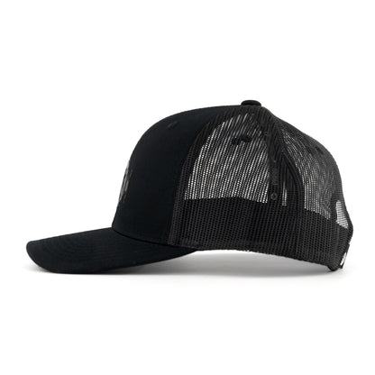 Stealth Logo Hat on Black