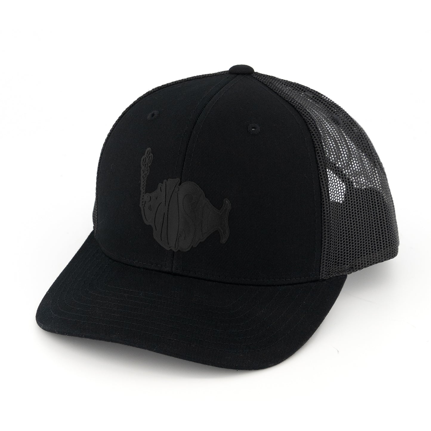 Stealth Logo Hat on Black