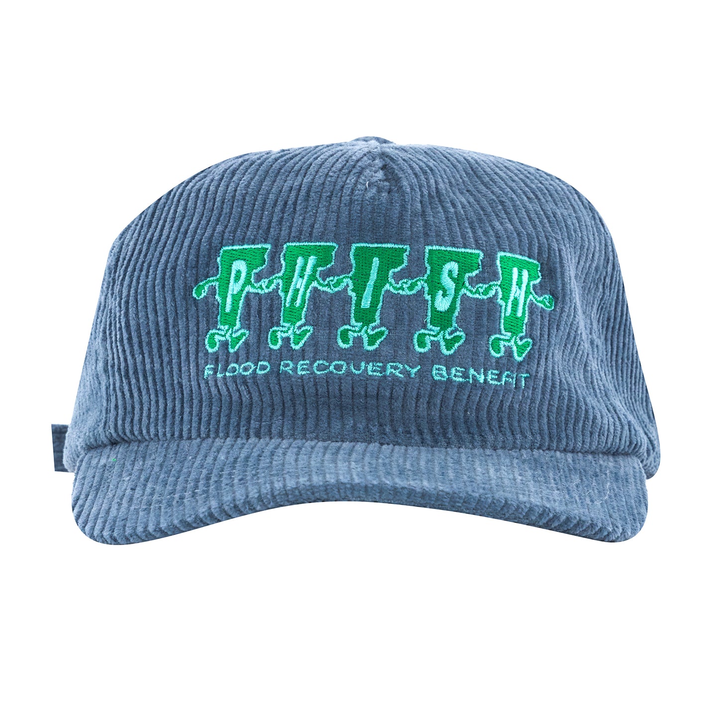 Let's Get Going Event Hat on Slate Blue Corduroy