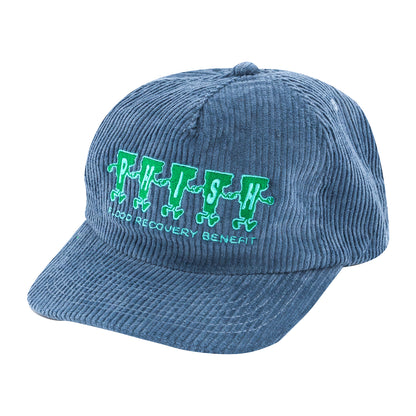 Let's Get Going Event Hat on Slate Blue Corduroy
