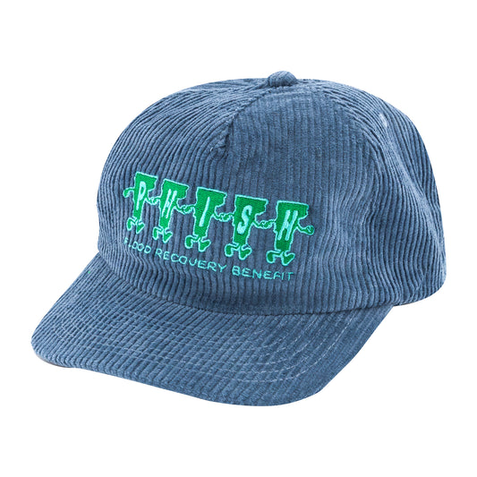 Let's Get Going Event Hat on Slate Blue Corduroy