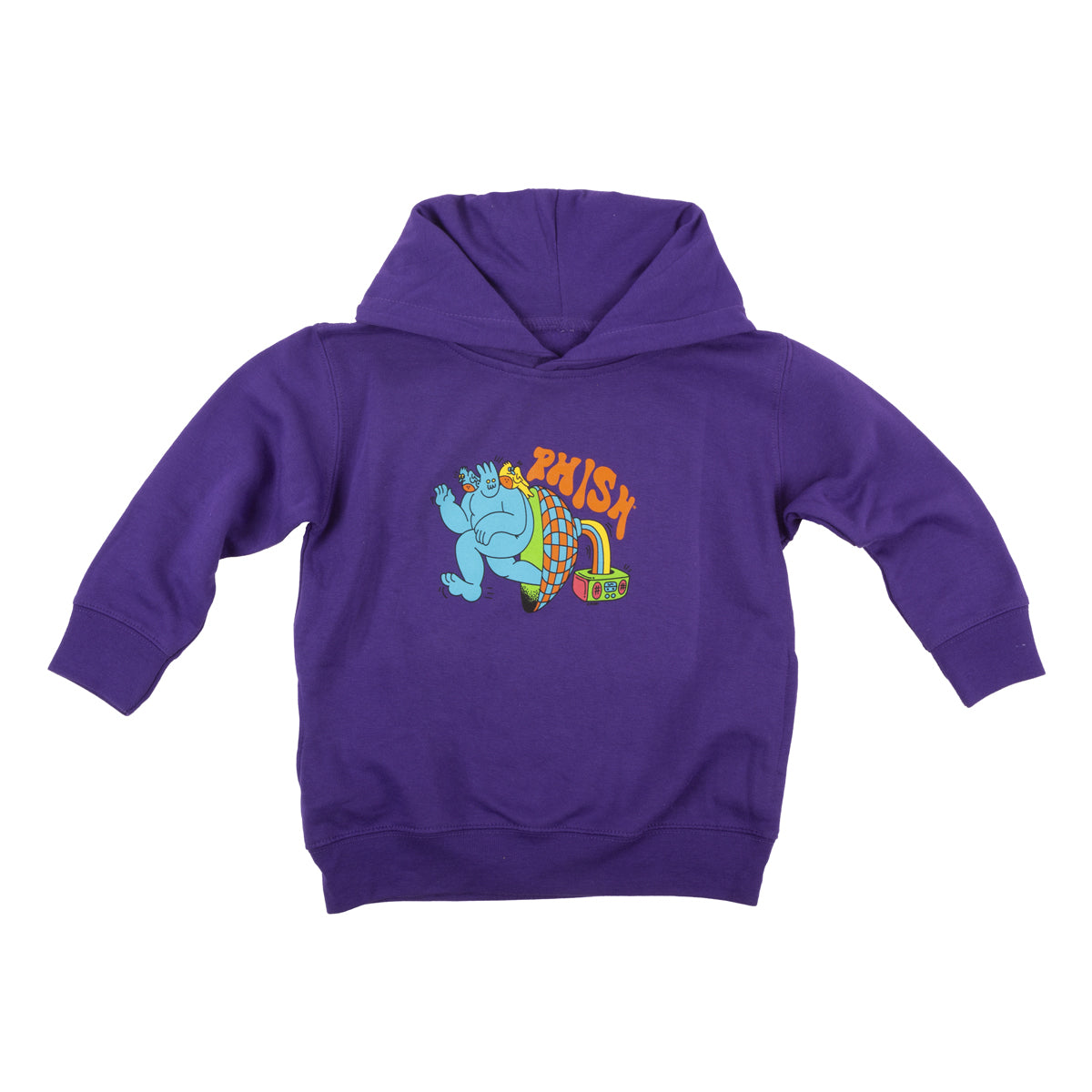 Kids Frequency Hoodie on Purple