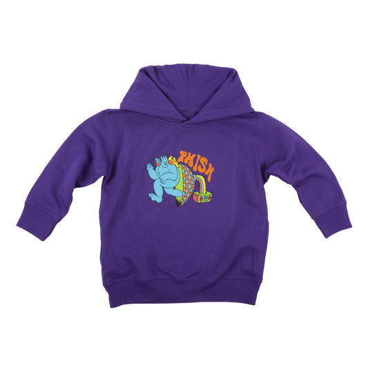 Kids Frequency Hoodie on Purple