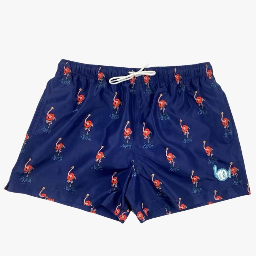 Pups In Trouble Flamingo  Swim Trunks