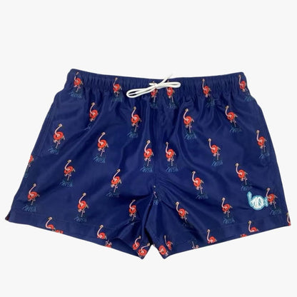 Pups In Trouble Flamingo  Swim Trunks