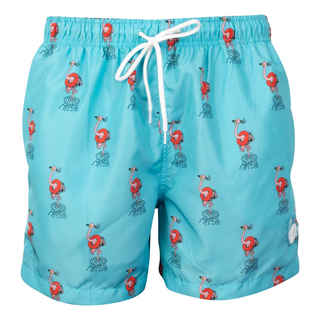 Pups In Trouble Flamingo  Swim Trunks