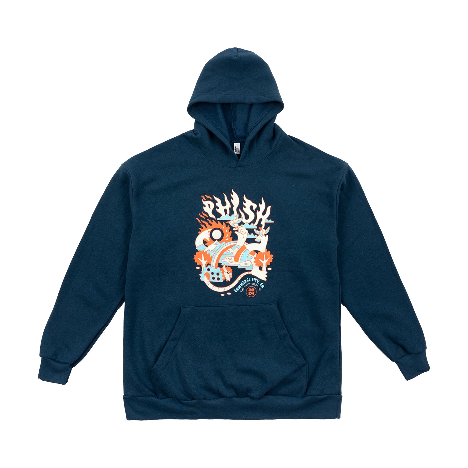 Commerce City Event Hoodie on Sea Blue