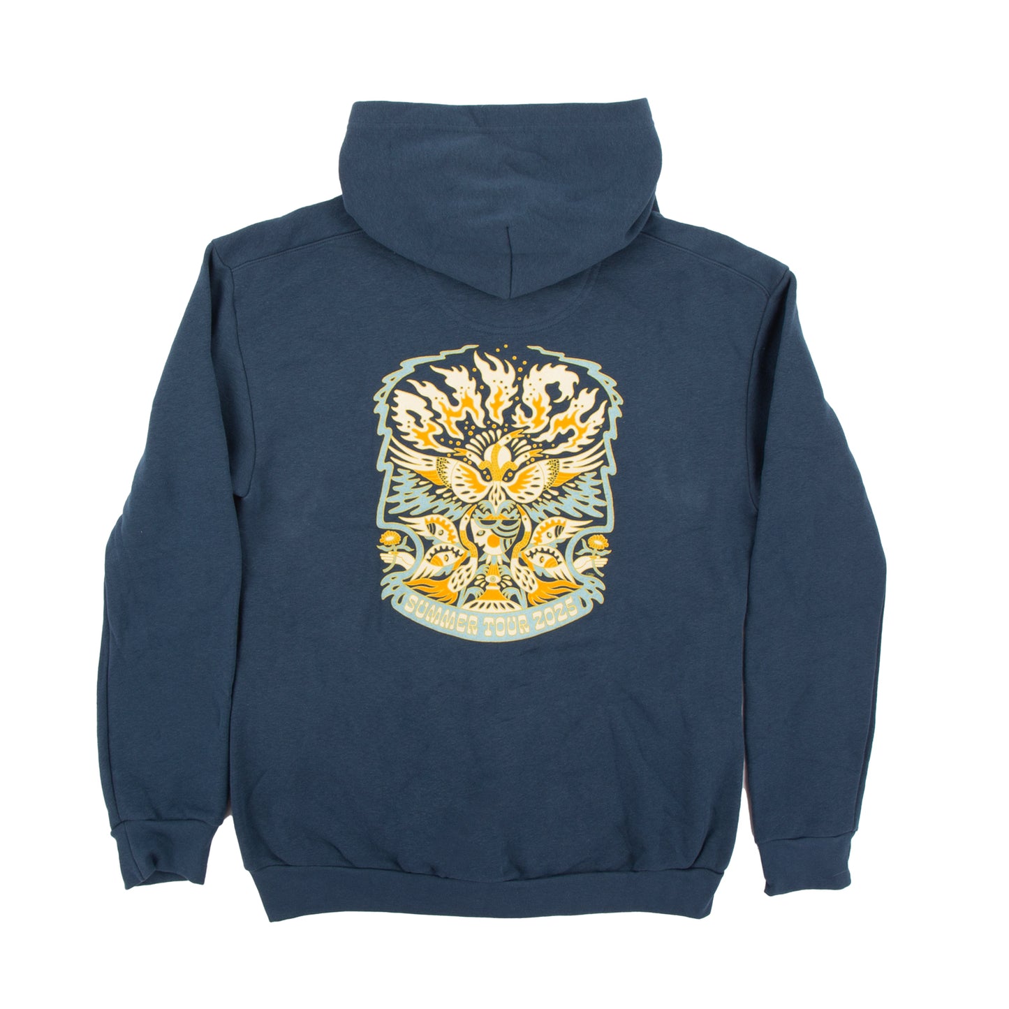 Summer Tour 2025 Flaming Bird Head Zipper Hoodie