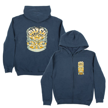 Summer Tour 2025 Flaming Bird Head Zipper Hoodie