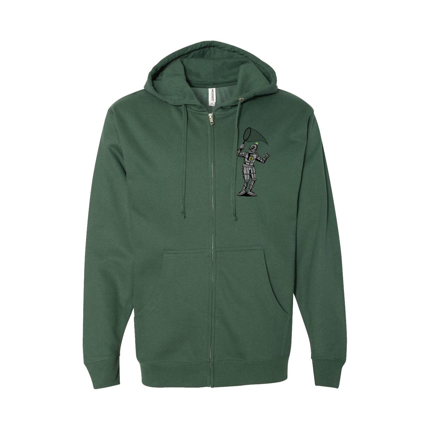 Pollock Robot Butterflies Summer Tour 2025 Zip-Up Hoodie