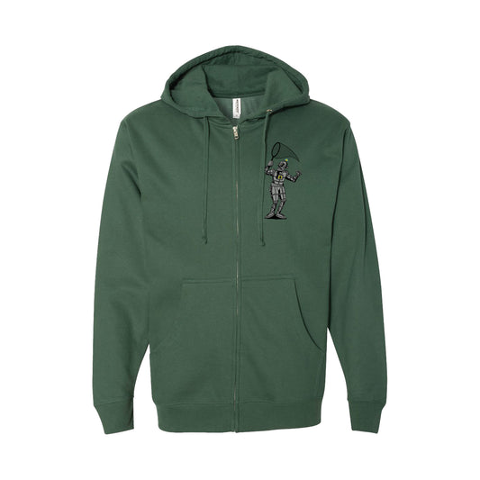 Pollock Robot Butterflies Summer Tour 2025 Zip-Up Hoodie