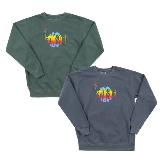 Classic Rainbow Logo Crewneck Sweatshirt