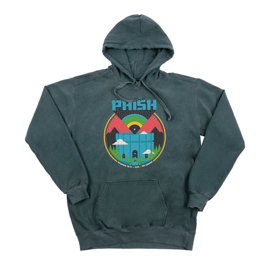 Moats Around The Garden NYE Run Pullover Hoodie on Blue Spruce
