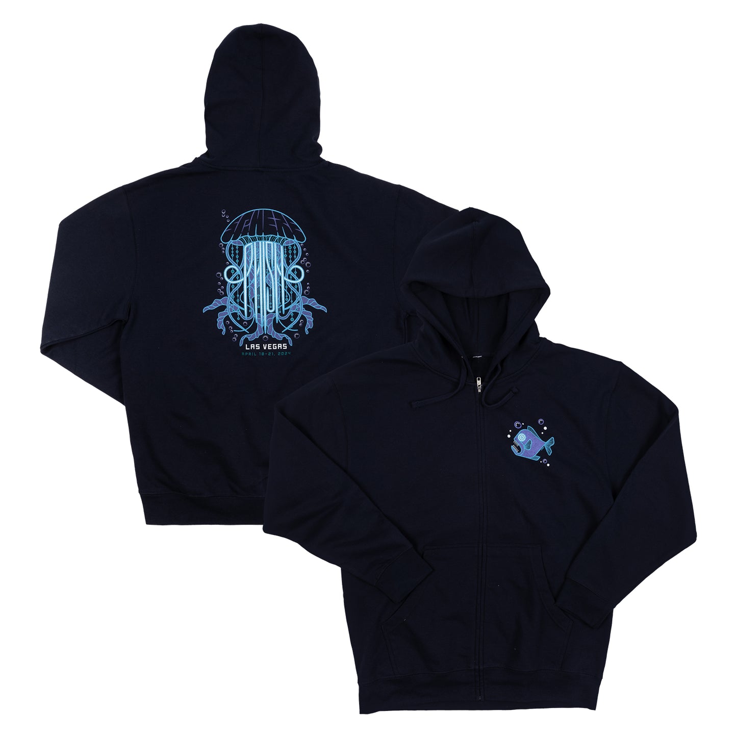 Sphere Jellyfish Hoodie on Navy