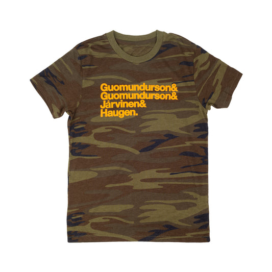 Kasvot Vaxt Nomenclature Tee on Camo