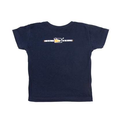 Kids Doniac Schvice Tee on Navy