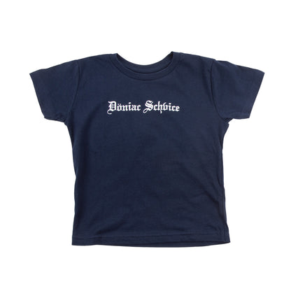 Kids Doniac Schvice Tee on Navy