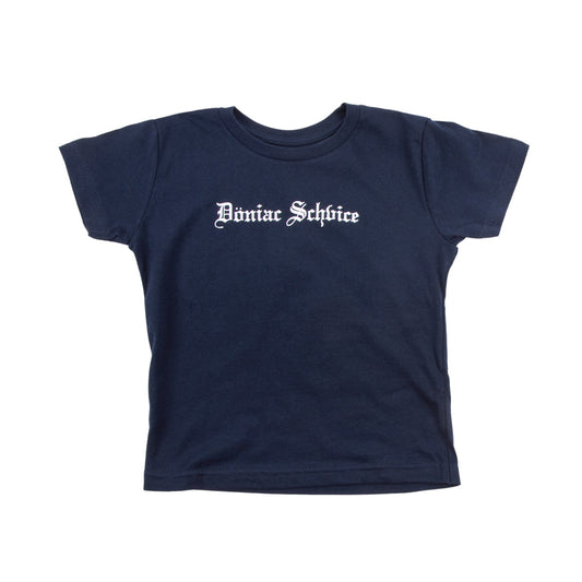 Kids Doniac Schvice Tee on Navy