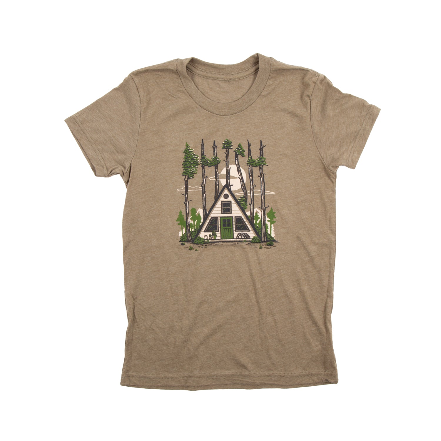 Youth Take The A Frame Tee on Olive