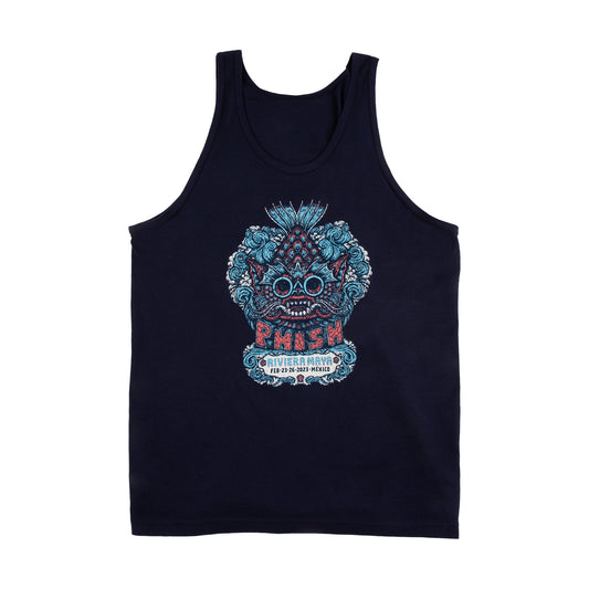 Fishy Goggles Tank Top on Navy