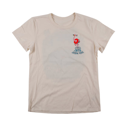 Cenote Flamingo Women's Tee - Cream