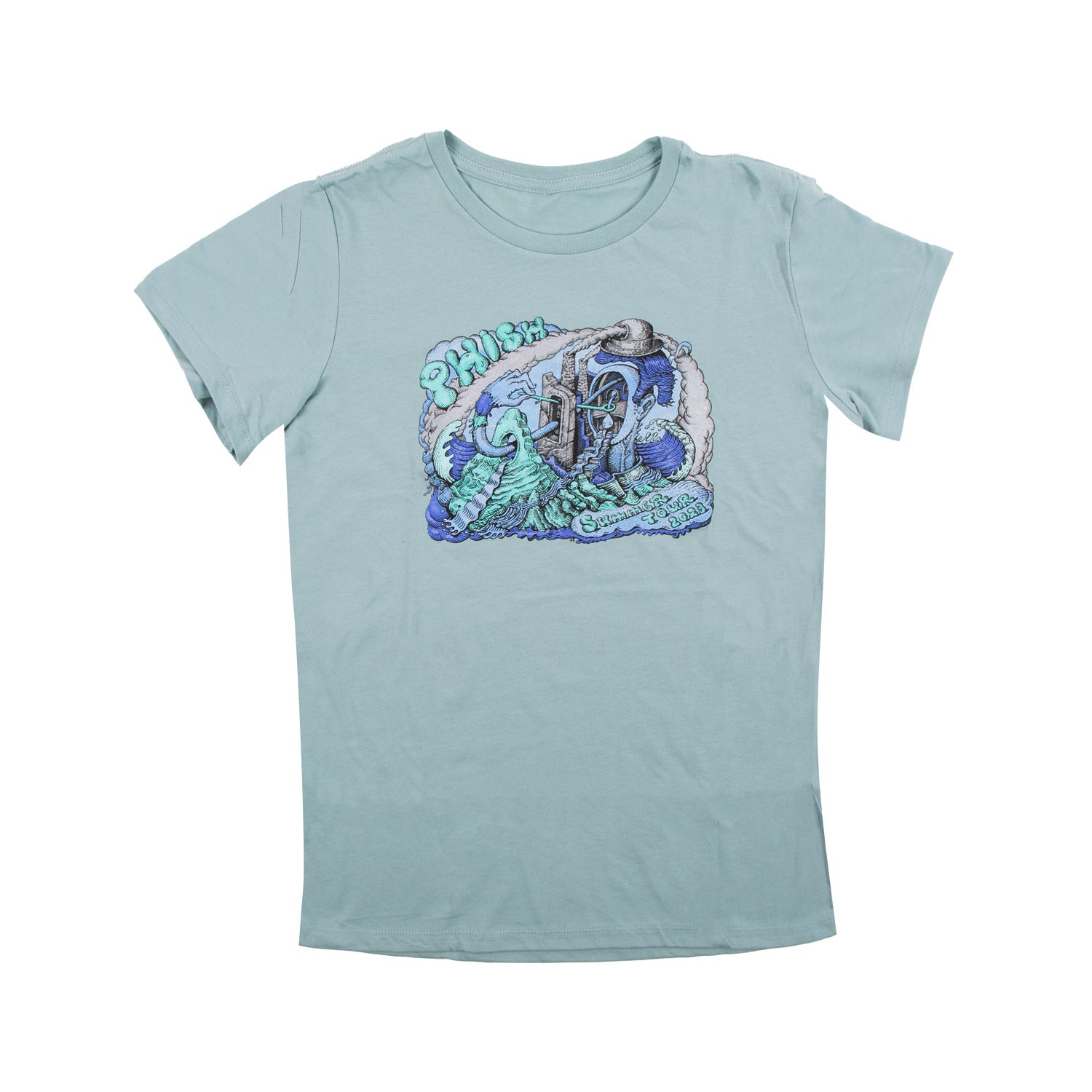 Women's Welker Free Motion Summer Tour 2023 Tee on Dusty Blue