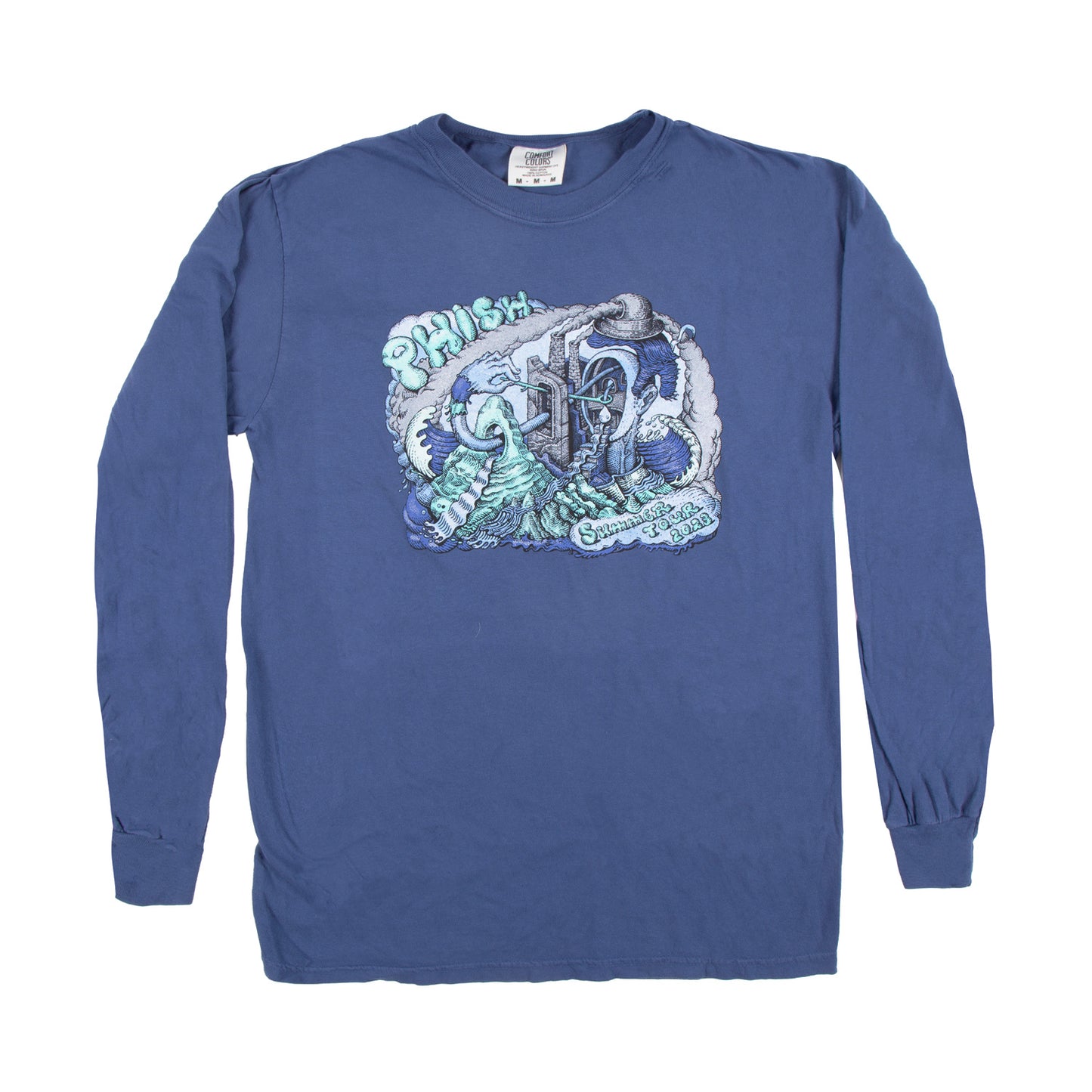 Welker Free Motion Summer Tour 2023 Long Sleeve Tee on China Blue