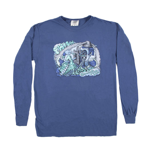 Welker Free Motion Summer Tour 2023 Long Sleeve Tee on China Blue