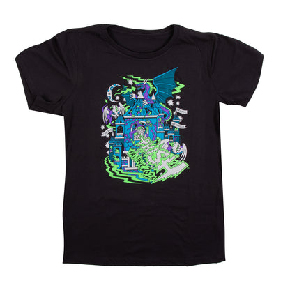 Fall '23 Crumbling Castle Women's Tee - Dark Grey