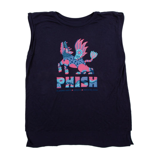 Women's Alibreje Flight Muscle Tee on Midnight