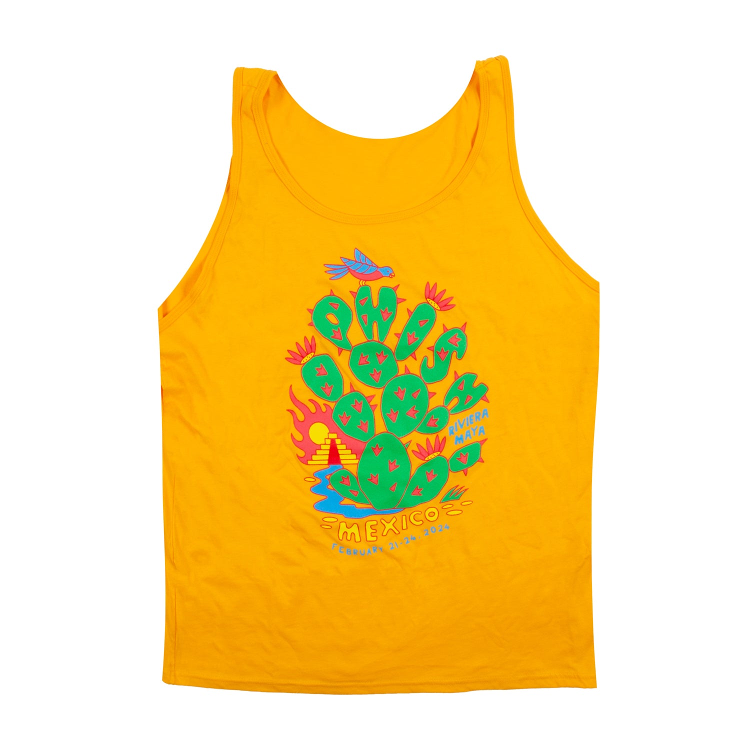 Paddle Cactus Tank on Gold