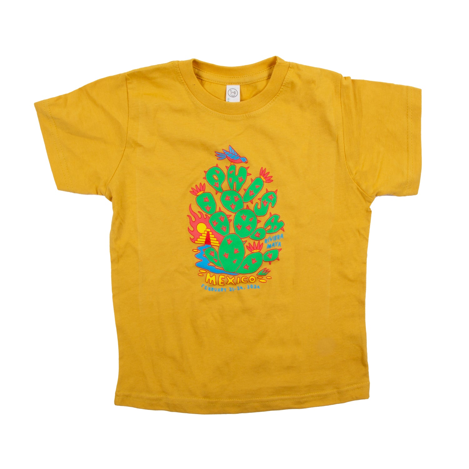 Toddler Paddle Cactus Tee on Mustard