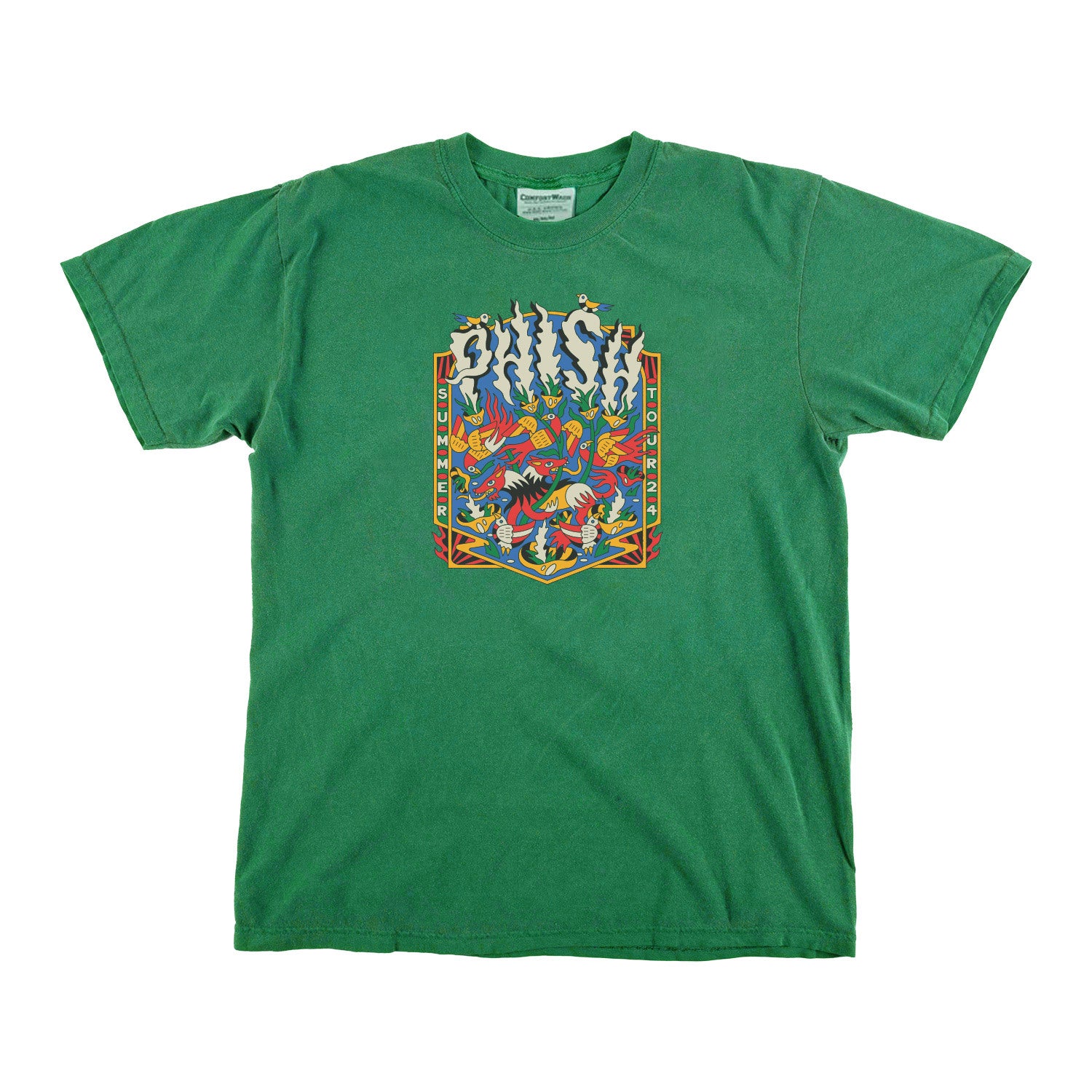 Phish Summer Tour '24 Tee on Rich Green Grass