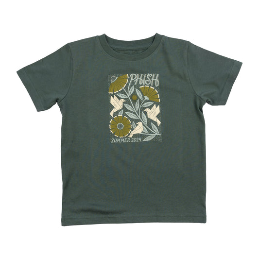 Kid's Origami Flight Summer '24 Tee on Basil