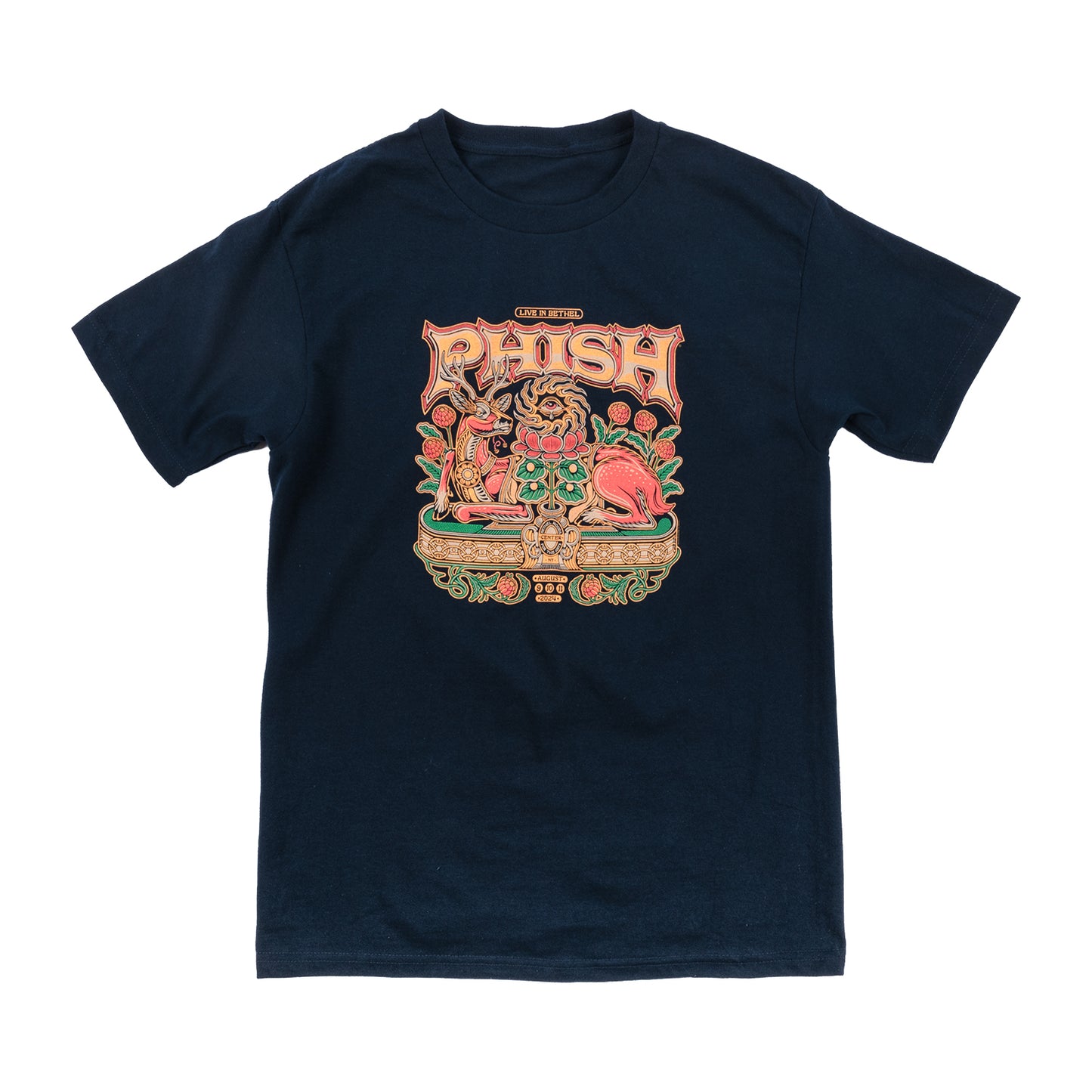 Bethel Woods Event Tee on True Navy