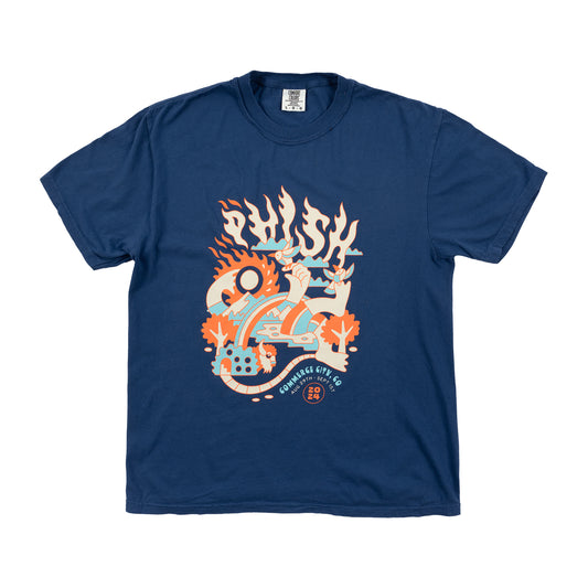 Commerce City Event Tee on Sea Blue