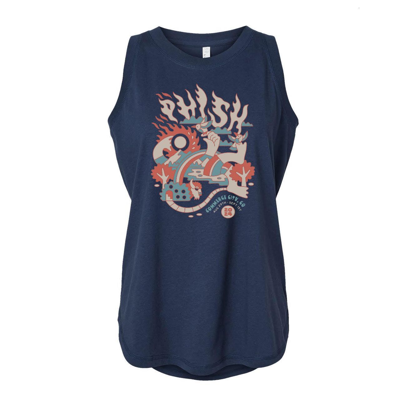 Women's Commerce City Event Tank on Denim