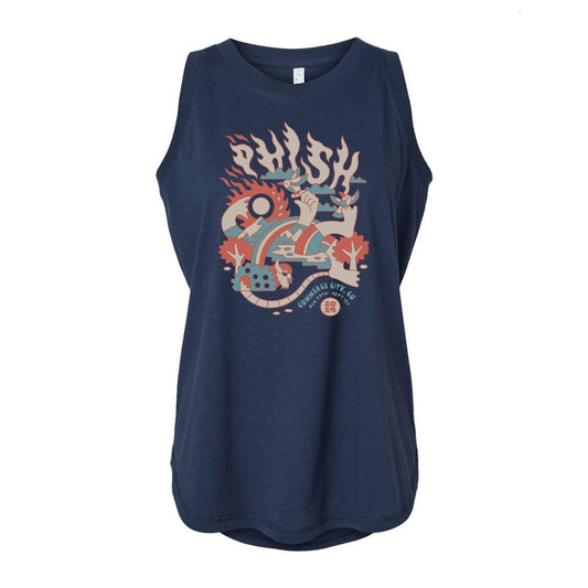 Women's Commerce City Event Tank on Denim