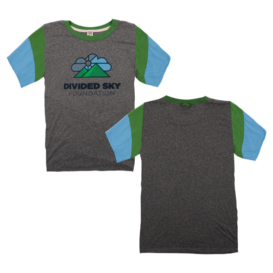 Divided Sky CAMP Tee on Tri-Grey/Blue/Green