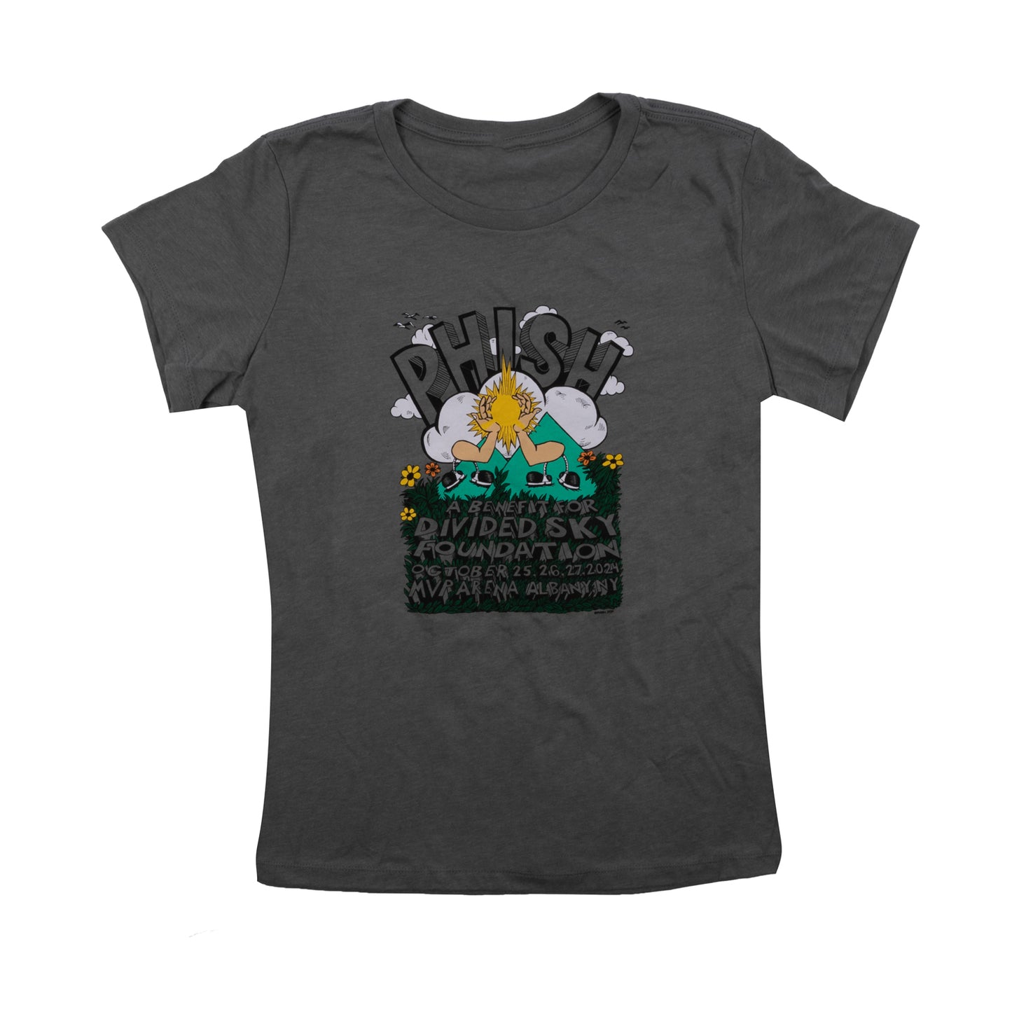 Kid's Pollock Arm in Arm Tee on Heather Granite Grey