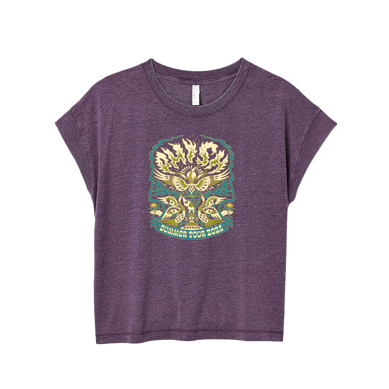 Women's Flaming Bird Head September Tour Tee