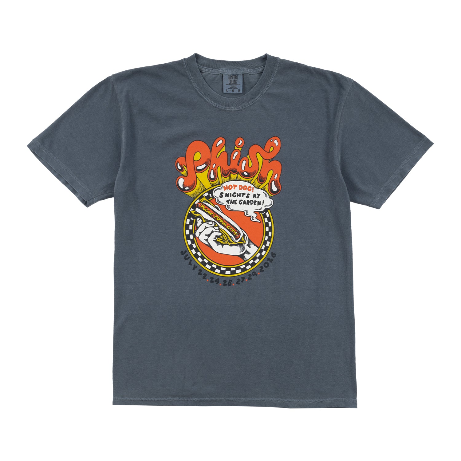 Hot Dog! The Garden July 2026 Tee – Phish Dry Goods