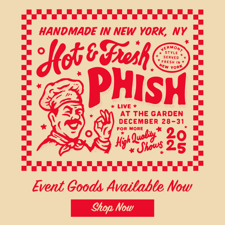 Event goods available now.