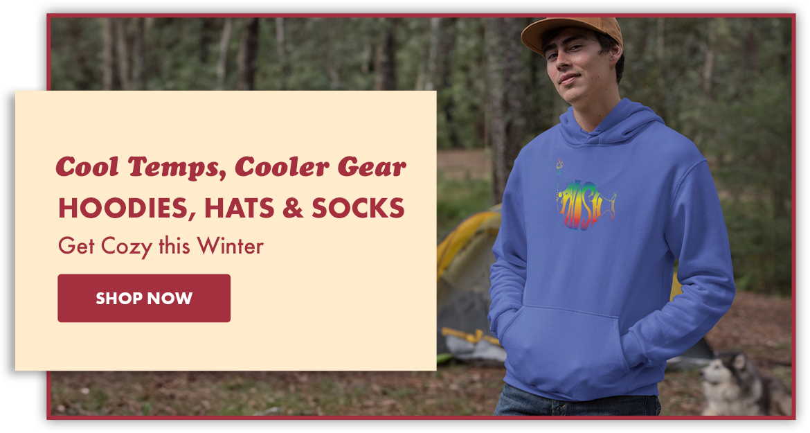 Cool temps, cooler gear. Hoodies, hats, and socks. Get cozy this winter. Shop now.