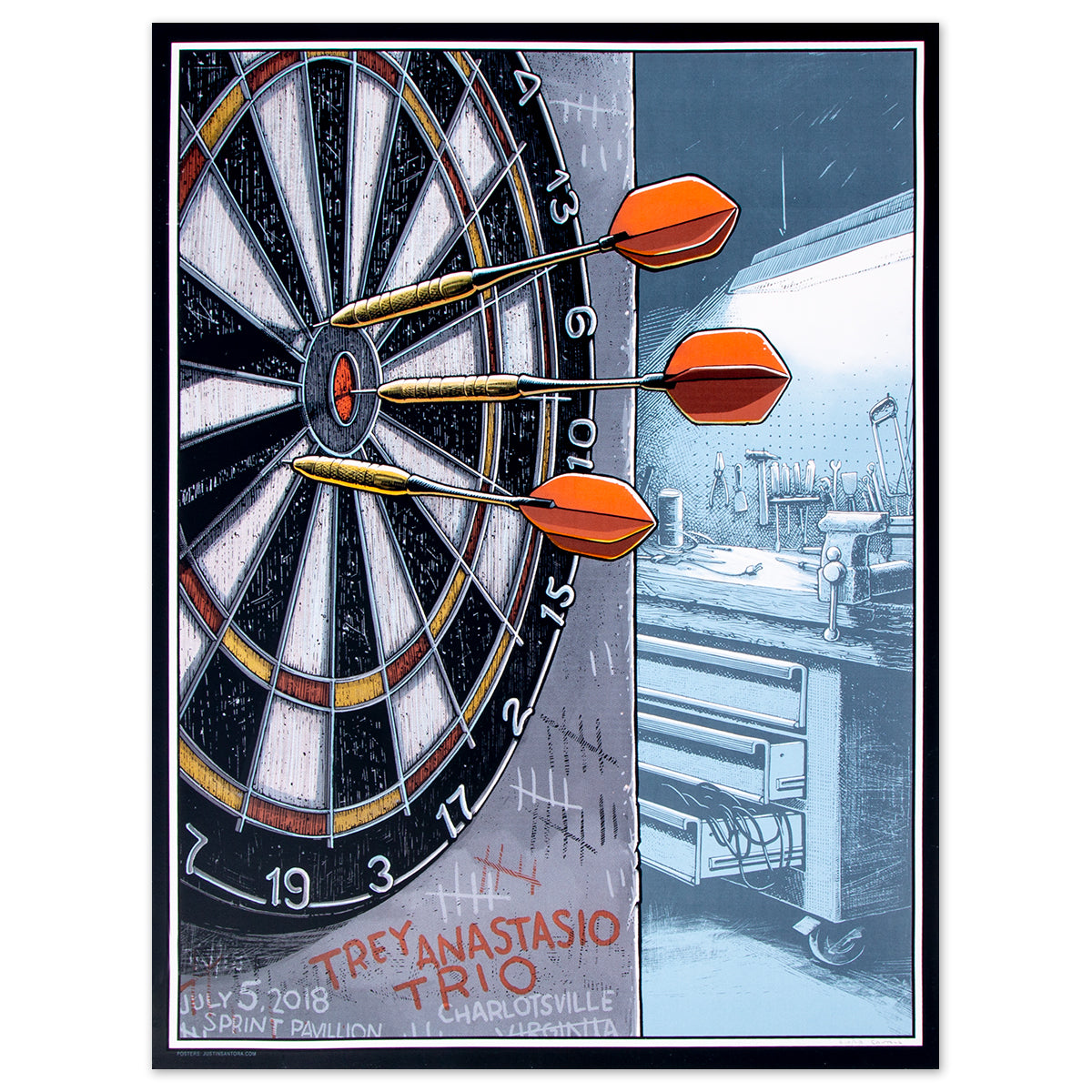 Trey Anastasio Sprint Pavilion, Charlottesville LE Poster