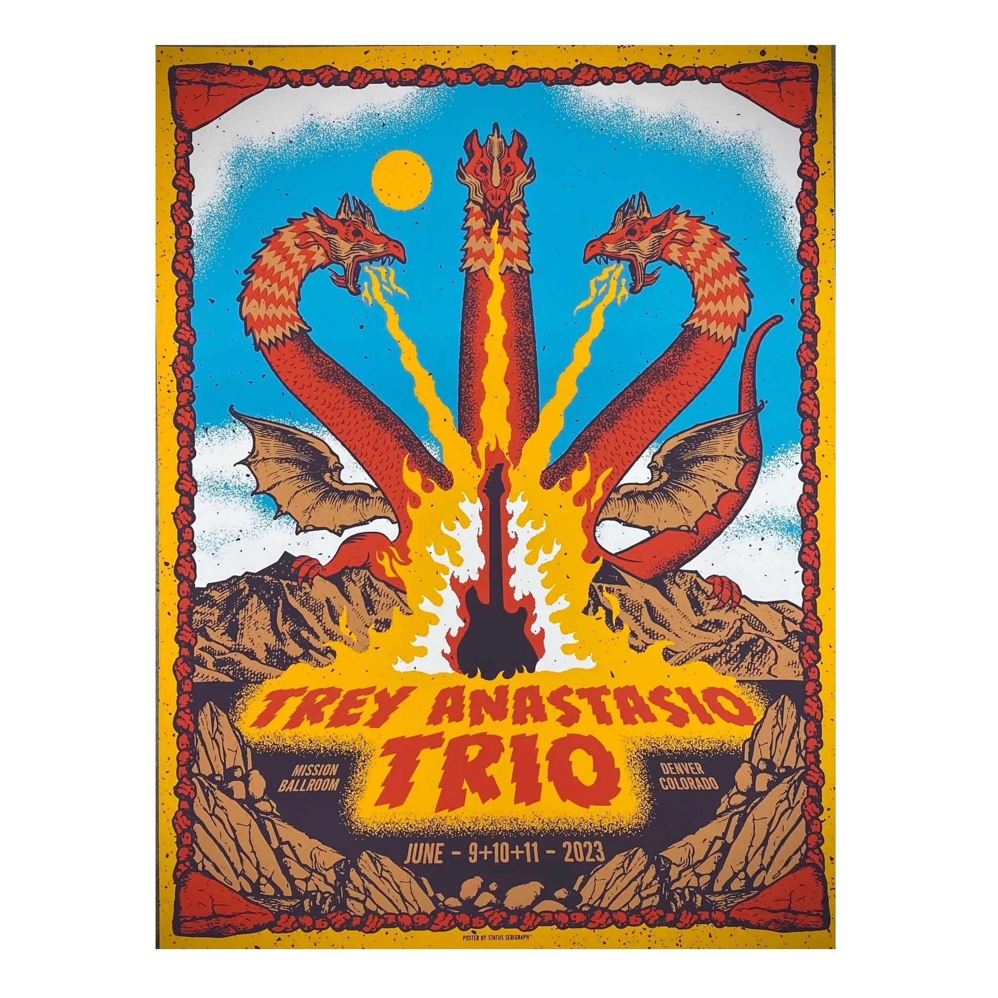 Event Poster - Trey Anastasio Trio Denver 2023 – Phish Dry Goods