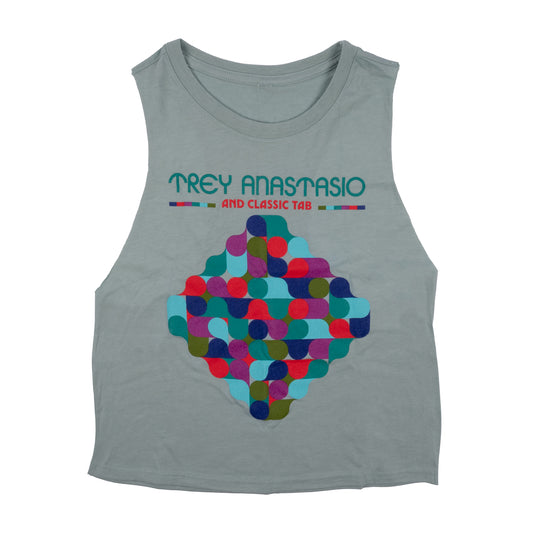 CTAB CROP WOMEN'S TANK TOP - FLOWING CIRCLES 2.0